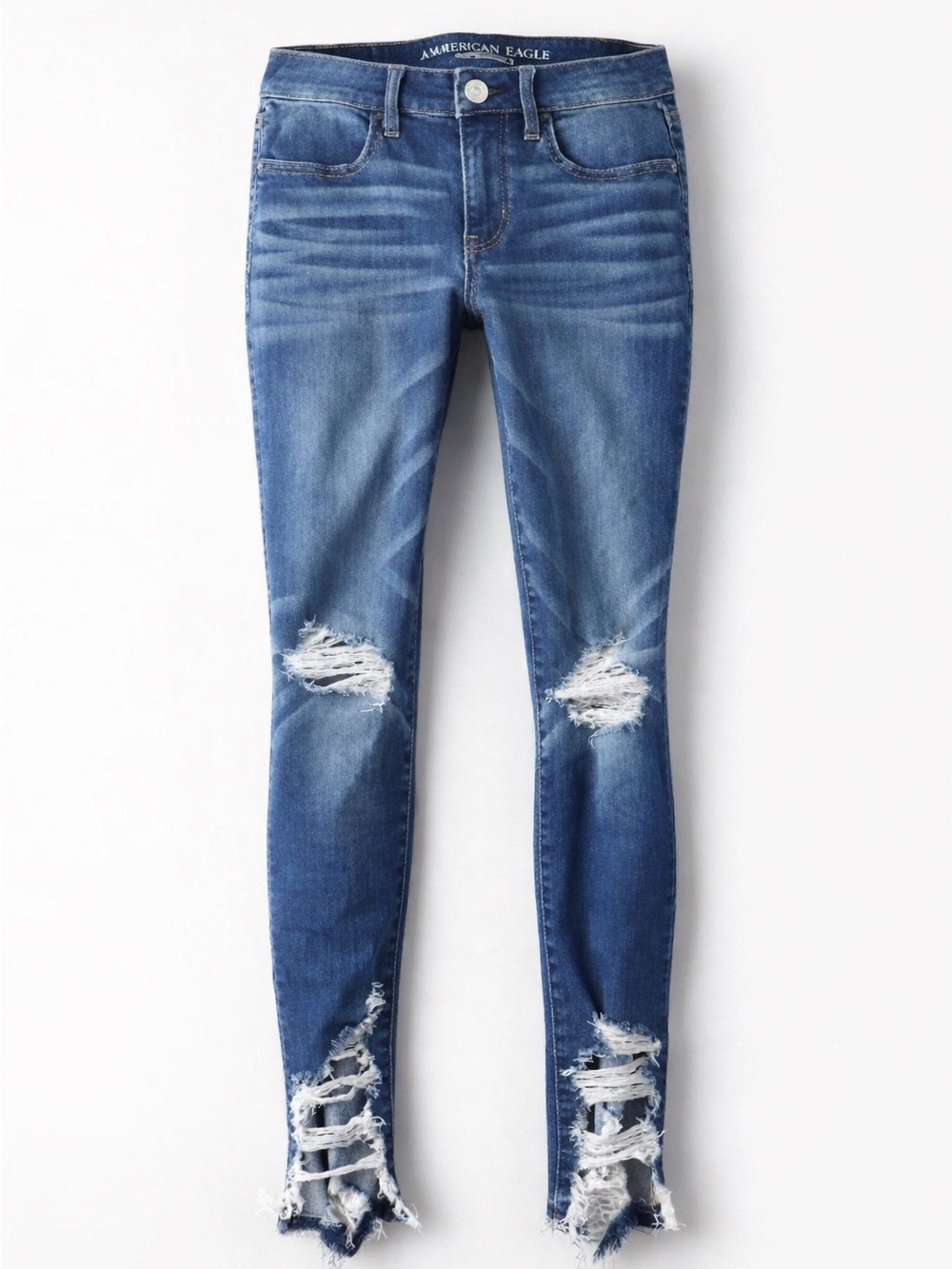 American Eagle STRETCH CROPPED denim JEGGINGS JEANS
